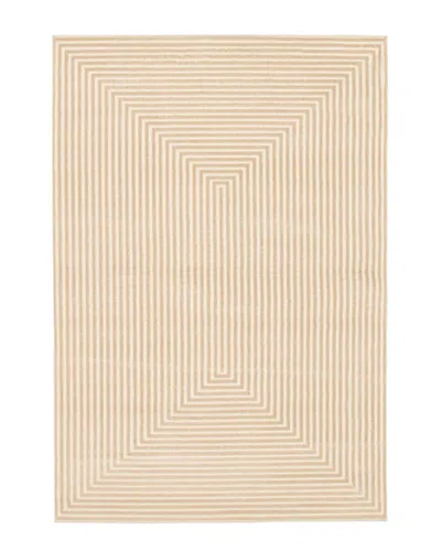 Ecarpet Trona Modern Abstract Rug In Ivory