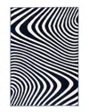 Ecarpet Zuma Modern Abstract Rug In Blue