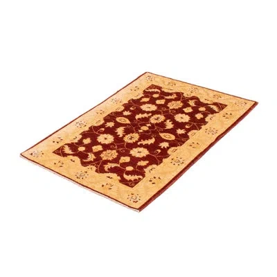 Ecarpetgallery Chobi Finest Dark Red Rug 3''5" X 4''9"