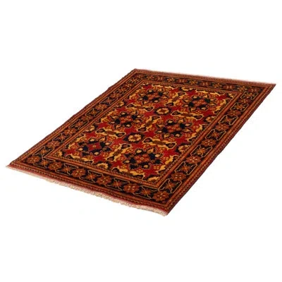 Ecarpetgallery Kargahi One-of-a-kind 5'1" X 6'7" New Age Area Rug In Red