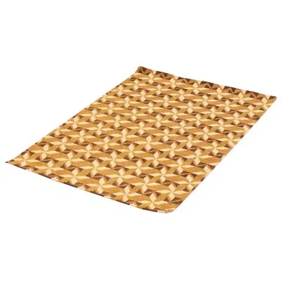 Ecarpetgallery Lahor Geometric Flatweave Wool Khaki Area Rug