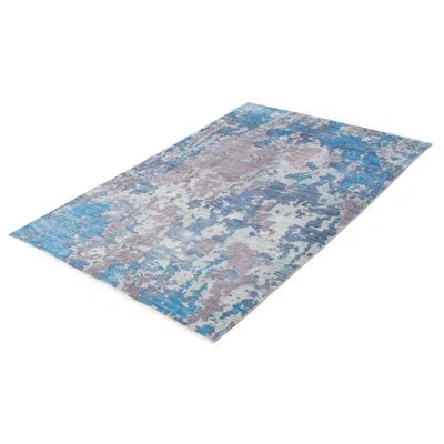 Ecarpetgallery Mystique Sky Blue Rug 5''9" X 9''0" In Gray;sky Blue