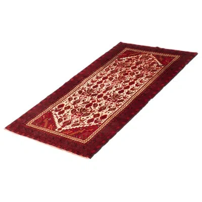 Ecarpetgallery One-of-a-kind 3'6" X 6'5" 1990s Area Rug In Cream/red In Red;cream