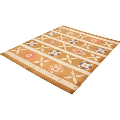 Ecarpetgallery One-of-a-kind Alta Hand-knotted New Age Gabbeh Brown/ivory 8'2" X 10'2" Wool Area Rug In Brown,ivory