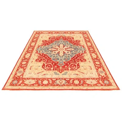 Ecarpetgallery One-of-a-kind Aryana Hand-knotted New Age 11'9" X 15'7" Wool Area Rug In Red/beige/blue In Blue;red;beige