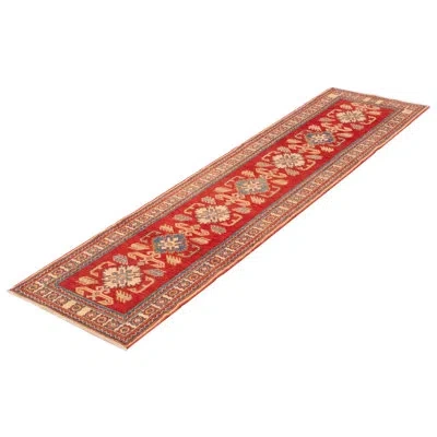 Ecarpetgallery One-of-a-kind Finest Ghazni Hand-knotted New Age 2'9" X 10'5" Wool Area Rug In Red