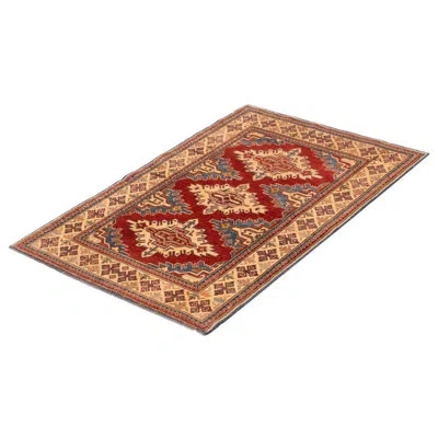 Ecarpetgallery One-of-a-kind Finest Ghazni Hand-knotted New Age 3'6" X 5'2" Wool Area Rug In Dark Red