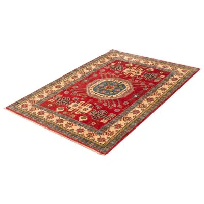 Ecarpetgallery One-of-a-kind Finest Ghazni Hand-knotted New Age 6'2" X 8'8" Wool Area Rug In Red