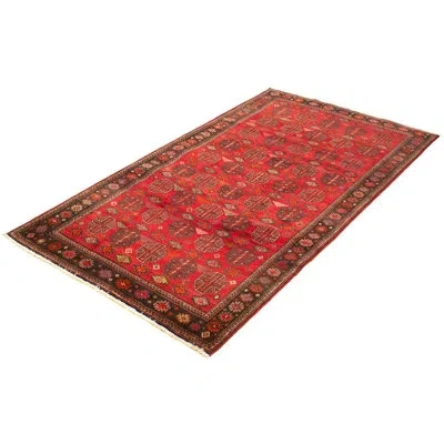 Ecarpetgallery One-of-a-kind Hand-knotted 1970s Anatolian Red/black 5'1" X 10' Wool Area Rug In Red,black