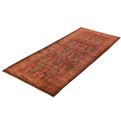 Ecarpetgallery One-of-a-kind Hand-knotted 1980s Anatolia Dark Gray/red 4'2" X 9'8" Runner Wool Area Rug In Red;dark Gray