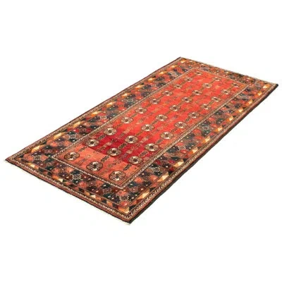 Ecarpetgallery One-of-a-kind Hand-knotted 1980s Anatolia Red 3'11" X 8'10" Runner Wool Area Rug