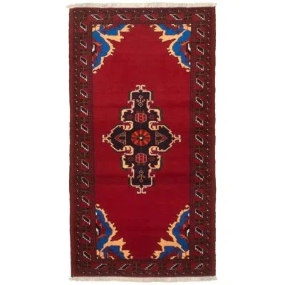 Ecarpetgallery One-of-a-kind Hand-knotted 1980s Anatolia Red 3'3" X 6'11" Runner Wool Area Rug