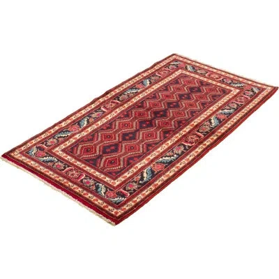 Ecarpetgallery One-of-a-kind Hand-knotted 1980s Anatolia Red 3'7" X 6'9" Wool Area Rug
