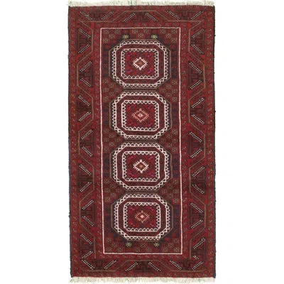 Ecarpetgallery One-of-a-kind Hand-knotted 1980s Rizbaft Red 3'1" X 6'2" Wool Area Rug