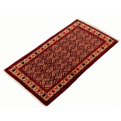 Ecarpetgallery One-of-a-kind Hand-knotted 1980s Rizbaft Red 3'5" X 6'5" Wool Area Rug