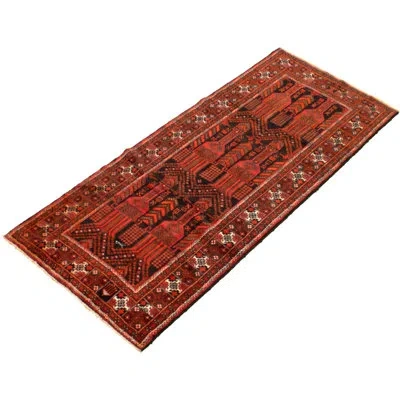 Ecarpetgallery One-of-a-kind Hand-knotted 1990s Anatolian Orange/brown 4'1" X 9'8" Runner Wool Area Rug In Brown;orange