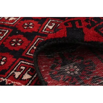 Ecarpetgallery One-of-a-kind Hand-knotted 1990s Kula Dark Red 4'5" X 9' Runner Wool Area Rug