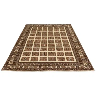 Ecarpetgallery One-of-a-kind Hand-knotted Bakhtiar Brown/cream 7'1" X 10'6" Wool Area Rug In Brown;cream