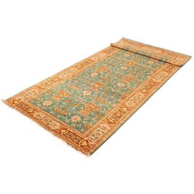Ecarpetgallery One-of-a-kind Hand-knotted New Age 18/20 Pak Oushak Turquoise 6' X 15'9" Runner Wool Area Rug In Brown,ivory,turquoise