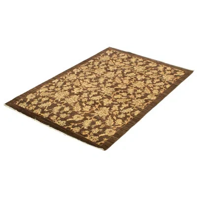 Ecarpetgallery One-of-a-kind Hand-knotted New Age 18/20 Pako Dark Brown 5'4" X 7'11" Wool Area Rug In Cream,dark Brown