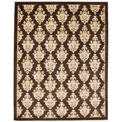 Ecarpetgallery One-of-a-kind Hand-knotted New Age 18/20 Pako Dark Brown 8'10" X 11'7" Wool Area Rug In Cream,dark Brown