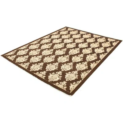 Ecarpetgallery One-of-a-kind Hand-knotted New Age 18/20 Pako Dark Brown 8'10" X 12' Wool Area Rug In Ivory,dark Brown