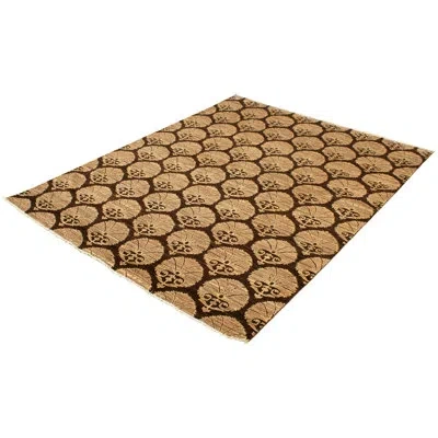Ecarpetgallery One-of-a-kind Hand-knotted New Age 18/20 Pako Dark Brown/tan 7'11" X 10'1" Wool Area Rug In Tan,cream,dark Brown