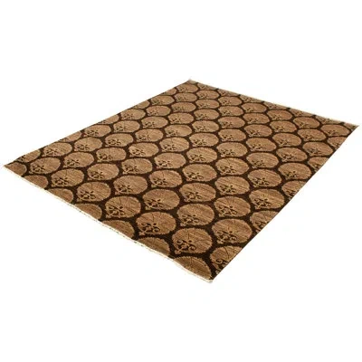 Ecarpetgallery One-of-a-kind Hand-knotted New Age 18/20 Pako Dark Brown/tan 8' X 10'1" Wool Area Rug In Tan,cream,dark Brown