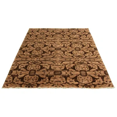 Ecarpetgallery One-of-a-kind Hand-knotted New Age 18/20 Pako Dark Brown/tan 8'1" X 10' Wool Area Rug In Brown,tan,dark Brown