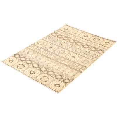 Ecarpetgallery One-of-a-kind Hand-knotted New Age 18/20 Pako Ivory 4' X 5'9" Wool Area Rug