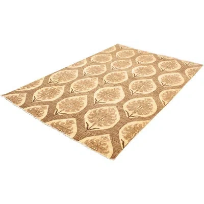 Ecarpetgallery One-of-a-kind Hand-knotted New Age 18/20 Pako Ivory/tan 8'4" X 12'4" Wool Area Rug In Dark Brown