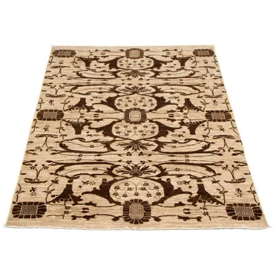 Ecarpetgallery One-of-a-kind Hand-knotted New Age 18/20 Pako Khaki 5' X 7'9" Wool Area Rug In Khaki,dark Brown