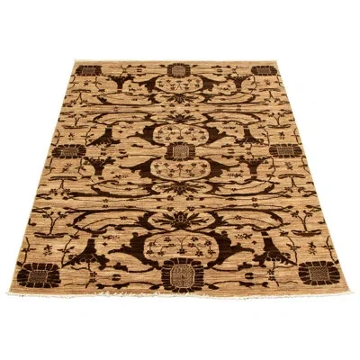Ecarpetgallery One-of-a-kind Hand-knotted New Age 18/20 Pako Tan 5'3" X 8' Wool Area Rug In Brown,dark Brown
