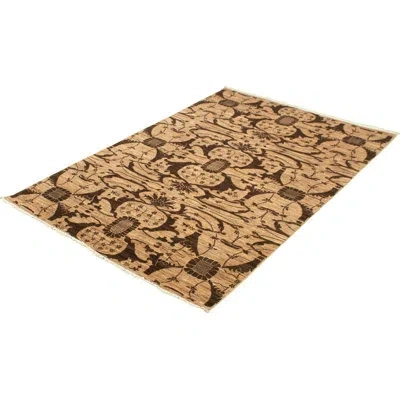 Ecarpetgallery One-of-a-kind Hand-knotted New Age 18/20 Pako Tan 6' X 9' Wool Area Rug In Tan,dark Brown