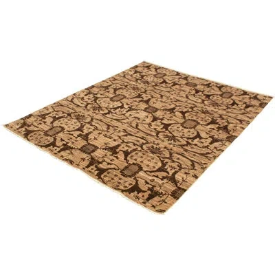 Ecarpetgallery One-of-a-kind Hand-knotted New Age 18/20 Pako Tan 8' X 9'10" Wool Area Rug In Tan,dark Brown