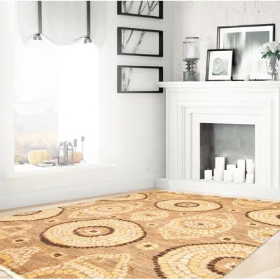 Ecarpetgallery One-of-a-kind Hand-knotted New Age 18/20 Pako Tan 8' X 9'8" Wool Area Rug In Tan,light Yellow