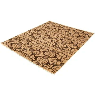Ecarpetgallery One-of-a-kind Hand-knotted New Age 18/20 Pako Tan 8' X 9'9" Wool Area Rug In Tan,dark Brown