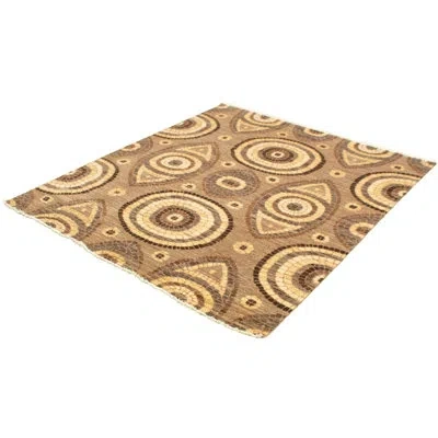 Ecarpetgallery One-of-a-kind Hand-knotted New Age 18/20 Pako Tan 8'4" X 9'7" Wool Area Rug In Brown,tan,cream