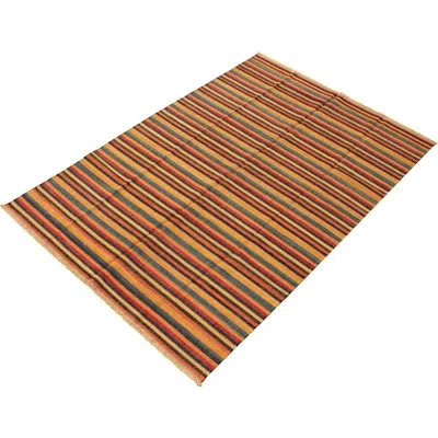 Ecarpetgallery One-of-a-kind Hand-knotted New Age Anatolian Copper 6'2" X 8'11" Wool Area Rug