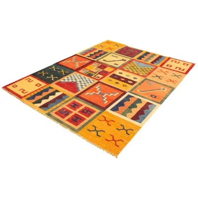 Ecarpetgallery One-of-a-kind Hand-knotted New Age Anatolian Dark Red/tan 9'2" X 12' Wool Area Rug In Dark Red,tan