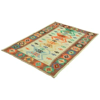 Ecarpetgallery One-of-a-kind Hand-knotted New Age Anatolian Light Blue/brown 5'6" X 7'9" Wool Area Rug In Brown;light Blue