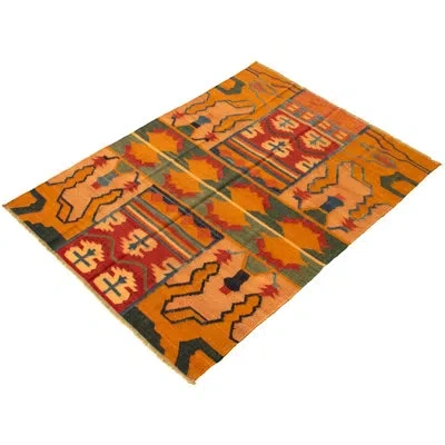 Ecarpetgallery One-of-a-kind Hand-knotted New Age Anatolian Light Brown 6'4" X 8'8" Wool Area Rug In Light Brown,red,green