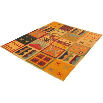 Ecarpetgallery One-of-a-kind Hand-knotted New Age Anatolian Light Orange/red 8'2" X 10'2" Wool Area Rug In Light Orange,red