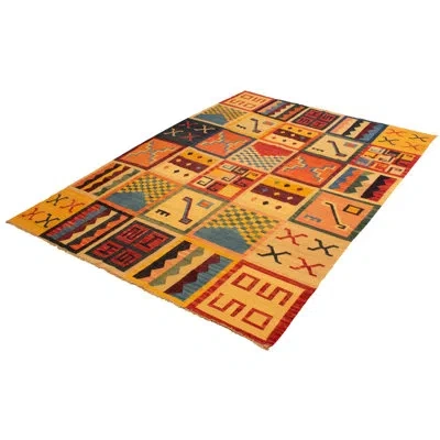 Ecarpetgallery One-of-a-kind Hand-knotted New Age Anatolian Orange/yellow/blue 10'2" X 14' Wool Area Rug In Orange,yellow,blue