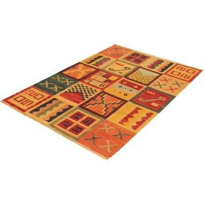 Ecarpetgallery One-of-a-kind Hand-knotted New Age Anatolian Red/tan 6' X 9'2" Wool Area Rug In Red,tan