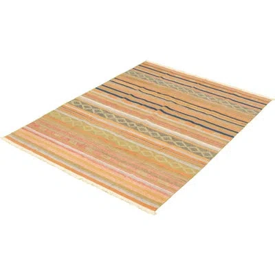 Ecarpetgallery One-of-a-kind Hand-knotted New Age Bohemian Copper/navy Blue 5'2" X 7'2" Wool Area Rug In Copper;navy Blue