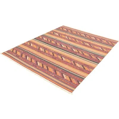 Ecarpetgallery One-of-a-kind Hand-knotted New Age Bohemian Red 8'2" X 10'3" Wool Area Rug