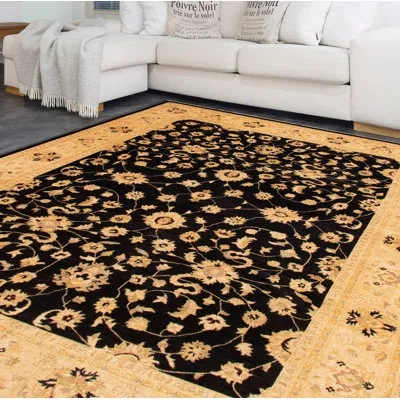 Ecarpetgallery One-of-a-kind Hand-knotted New Age Chobi Black 10' X 13'5" Wool Area Rug