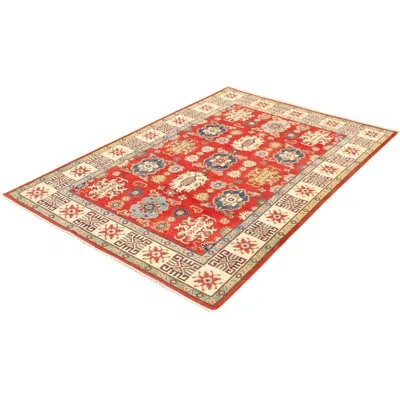 Ecarpetgallery One-of-a-kind Hand-knotted New Age Finest Gazni Red 6'4" X 9'9" Wool Area Rug In Blue,red,beige