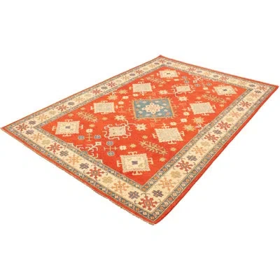 Ecarpetgallery One-of-a-kind Hand-knotted New Age Finest Gazni Red/beige 8'1" X 12' Wool Area Rug In Dark Blue,red,khaki